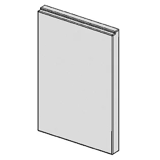 Brique fond centrale sup�rieur en Alutec� - MCZ (Cadel-FreePoint-Red) R�f.41151602300