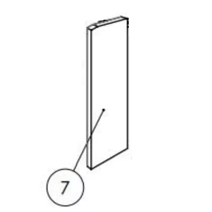 Brique foyer thermobeton (droite) - INVICTA Réf. 115835