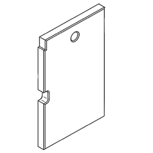 Brique lat�rale - STOVAX R�f. CE8313