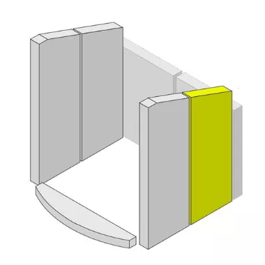 Brique lat&eacute;rale arri&egrave;re droite  - HARK R&eacute;f. ETSTO0601021E
