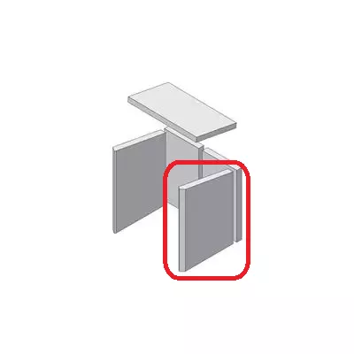Brique lat�rale droite - HARK R�f. ETSTO0600807B