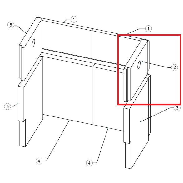 Brique r�fractaire  - STOVAX R�f. RVFS40BR2