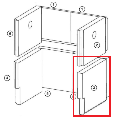 Brique r�fractaire  - STOVAX R�f. RVFS40BR3