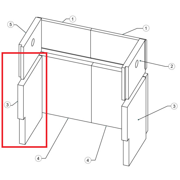 Brique r�fractaire  - STOVAX R�f. RVFS55BR3