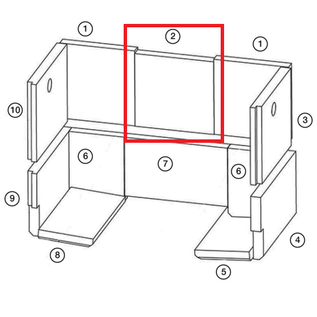 Brique r�fractaire  - STOVAX R�f. RVFS66BR10