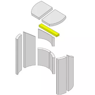 Brique r&eacute;fractaire - HARK R&eacute;f. ETSTO0600022S