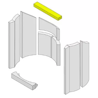 Brique r&eacute;fractaire - HARK R&eacute;f. ETSTO0600022S