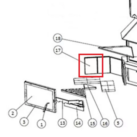Brique r�fractaire - LACUNZA r�f. 501000000459