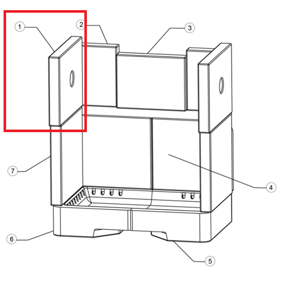 Brique r�fractaire - STOVAX R�f. RVN-CE7619