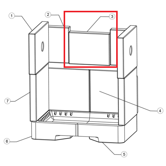 Brique r�fractaire - STOVAX R�f. RVN-CE7621