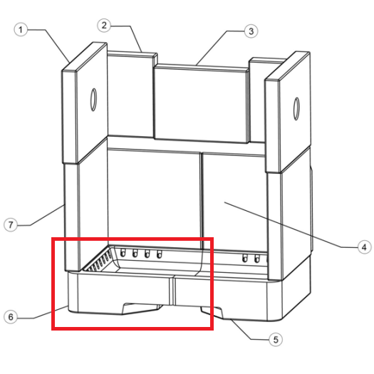 Brique r�fractaire - STOVAX R�f. RVN-CE7636