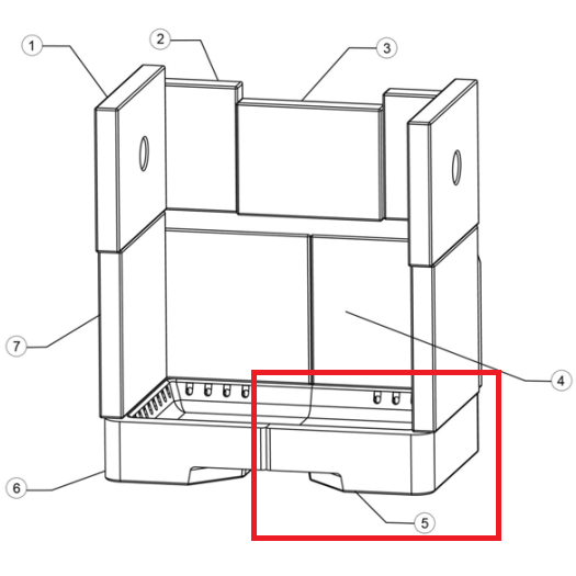 Brique r�fractaire - STOVAX R�f. RVN-CE7637