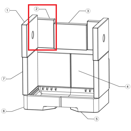 Brique r�fractaire - STOVAX R�f. RVN-CE7642