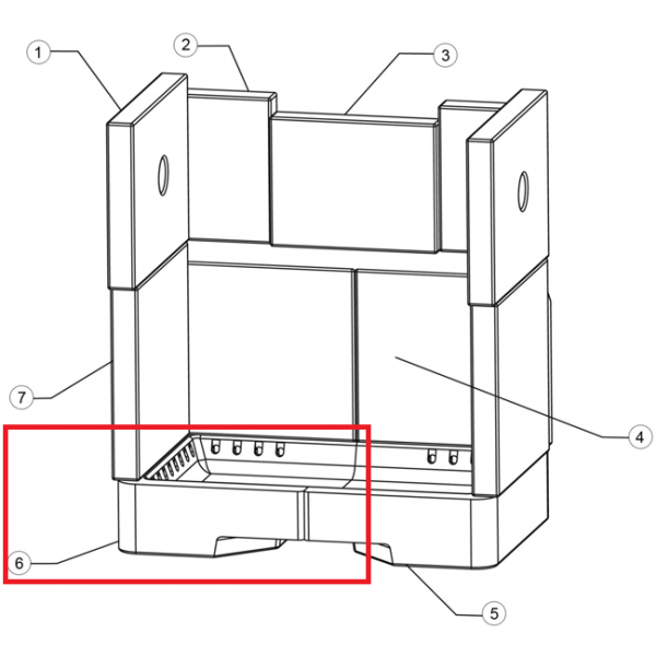 Brique r�fractaire - STOVAX R�f. RVN-CE7657