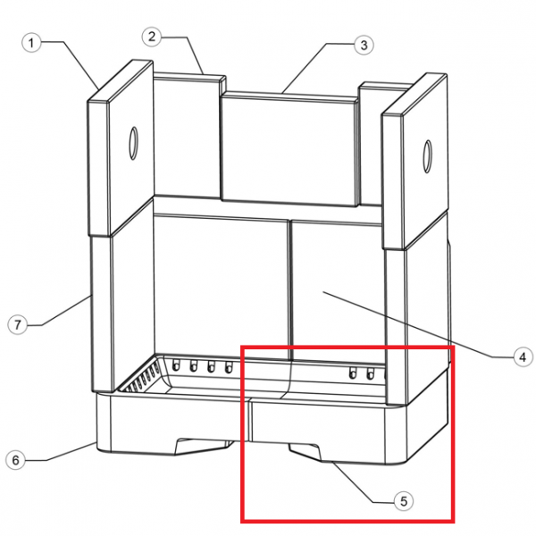 Brique r�fractaire - STOVAX R�f. RVN-CE7658