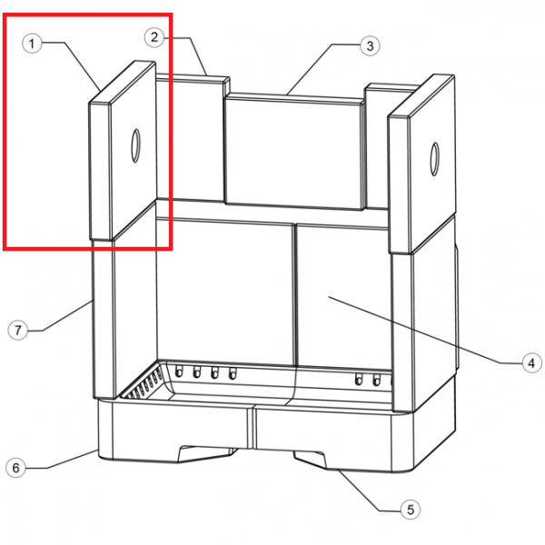 Brique r�fractaire - STOVAX R�f. RVN-CE7661