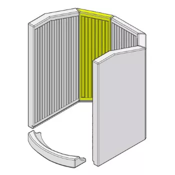 Brique r&eacute;fractaire angle gauche - HARK R&eacute;f. ETSTO0600064C