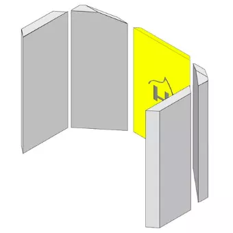 Brique r&eacute;fractaire arri&egrave;re - HARK R&eacute;f. ETSTO0600030H