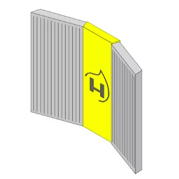 Brique r&eacute;fractaire arri&egrave;re - HARK R&eacute;f. ETSTO0600047H