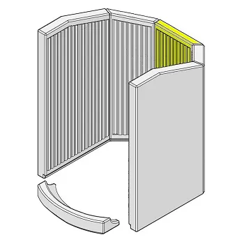 Brique r&eacute;fractaire arri&egrave;re - HARK R&eacute;f. ETSTO0600064H