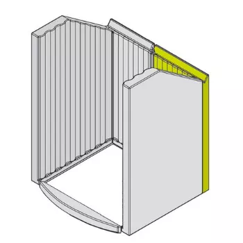 Brique r&eacute;fractaire arri&egrave;re droite - HARK R&eacute;f. ETSTO0600065P