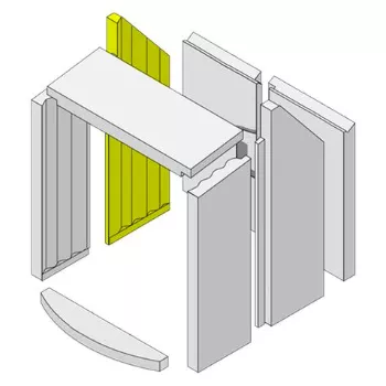 Brique r&eacute;fractaire arri&egrave;re gauche - HARK R&eacute;f. ETSTO0600036I