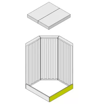 Brique r�fractaire avant droite - HARK R�f. ETSTO0600056D