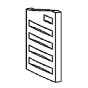 Brique r�fractaire c�t� droit  - STOVAX R�f. CE8182