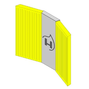 Brique r&eacute;fractaire gauche / droite (&agrave; l\'unit&eacute;) - HARK R&eacute;f. ETSTO0600047A