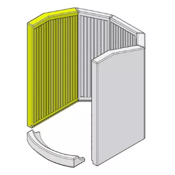 Brique r&eacute;fractaire gauche - HARK R&eacute;f. ETSTO0600064A