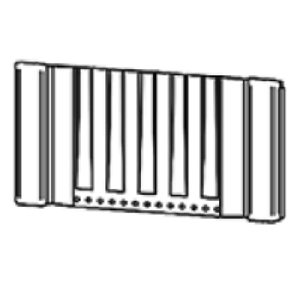 Brique réfractaire inférieure arrière - STOVAX Réf. CE8336