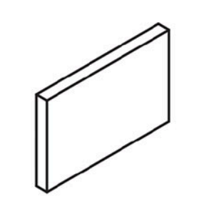 Brique r�fractaire lat�rale - STOVAX R�f. CE7867