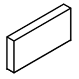 Brique r�fractaire lat�rale - STOVAX R�f. CE7874
