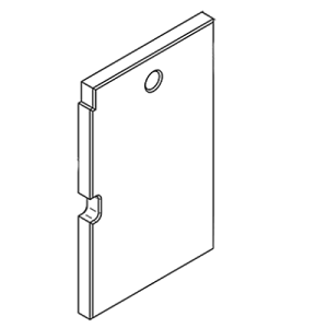 Brique r�fractaire lat�rale - STOVAX R�f. CE8236