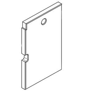 Brique r�fractaire lat�rale - STOVAX R�f. CE8316