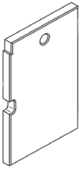 Brique r�fractaire lat�rale (� l\'unit�) - STOVAX R�f. CE8272