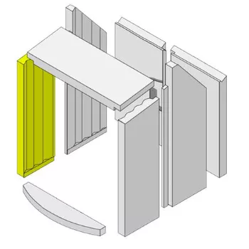 Brique r&eacute;fractaire lat&eacute;rale avant gauche - HARK R&eacute;f. ETSTO0600036A