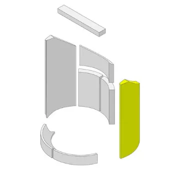 Brique r&eacute;fractaire lat&eacute;rale droite - HARK R&eacute;f. ETSTO0600022Q