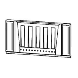Brique réfractaire supérieure arrière - STOVAX Réf. CE8332