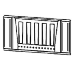 Brique r�fractaire sup�rieure arri�re - STOVAX R�f. CE8335
