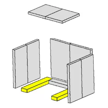 Brique sole gauche / droite (&agrave; l\'unit&eacute;) - HARK R&eacute;f. ETSTO0600027C