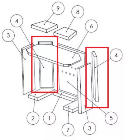 Brique thermobéton 4 (à l\'unité) - INVICTA Réf. 115882