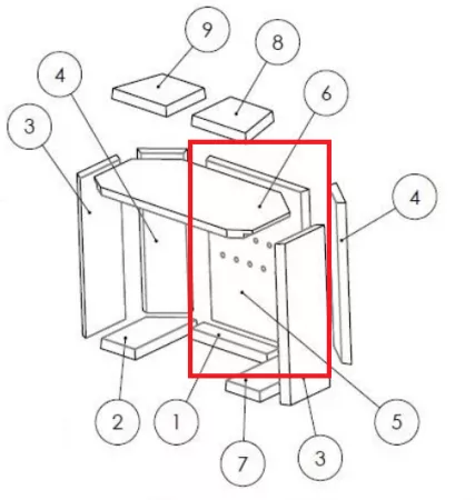 Brique thermobéton arrière - INVICTA Réf.115883