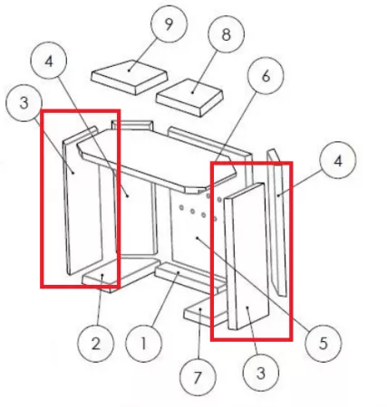 Brique thermobéton latérale (à l\'unité) - INVICTA Réf. 115881