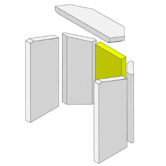 Brique vermiculite arri&egrave;re - HARK R&eacute;f. ETSTO0601016D