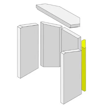 Brique vermiculite arri&egrave;re droite - HARK R&eacute;f. ETSTO0601016C