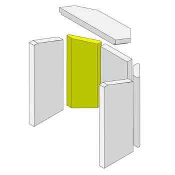 Brique vermiculite arri&egrave;re gauche - HARK R&eacute;f. ETSTO0601016B