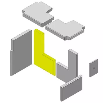 Brique vermiculite arri&egrave;re gauche - HARK R&eacute;f. ETSTO0601042D