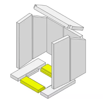 Brique vermiculite avant / arri&egrave;re - HARK R&eacute;f. ETSTO0601008F