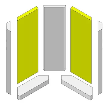 Brique vermiculite gauche / droite - HARK R&eacute;f. ETSTO0601007C